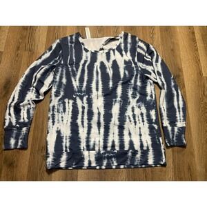 Fit 4 All Shirt, Women's Size Small, Blue White, Long Sleeve